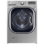 LG - 5.2 Cu. Ft. 14-Cycle Front-Loading Washer - Graphite Steel