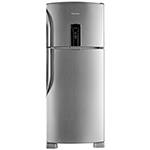 GE - 17.6 Cu. Ft. Frost-Free Top-Freezer Refrigerator - Stainless steel