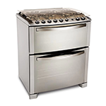 Samsung Flex Duo™ 5.8 Cu. Ft. Self-Cleaning Slide-In Gas Convection Range - Stainless Steel